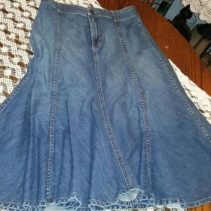 Joseph denim long skirt